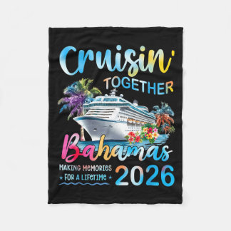 Cruisin' Together Bahama's 2026 Gezins Groepsreis  Fleece Deken