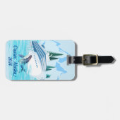 Cruising Alaska bergen gepersonaliseerd Bagagelabel (Voorkant horizontaal)