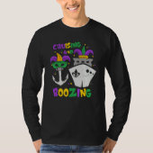 Cruising And Boozing Mardi Gras Cruise 2023 Outfit T-shirt (Voorkant)
