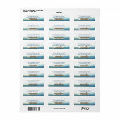 Cruising de tropen gepersonaliseerd etiket (Full Sheet)