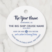 Cruising Duck Custom Bedankjes Labels (Achterkant)