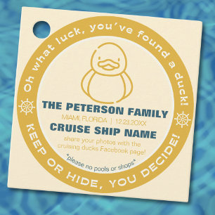 Cruising Duck houden of verbergen spel Label