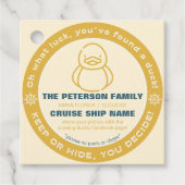 Cruising Duck houden of verbergen spel Label (Voorkant)