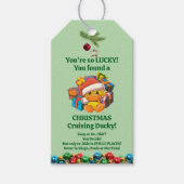 Cruising Duck Labels Kerst Cadeaulabel (Voorkant)