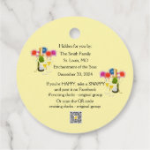 Cruising Duck Labels Nieuwjaar (Achterkant)