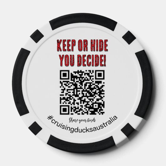 Cruising Ducks aanpasbare verzamelbare tokens (Achterkant)