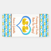 Cruising Ducks Cabin Custom Name Door Spandoek (Horizontaal)