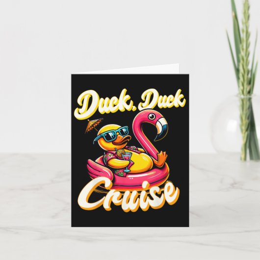 Cruising Ducks Duck Cruise Familie Vakantie Ru Kaart (Voorkant)