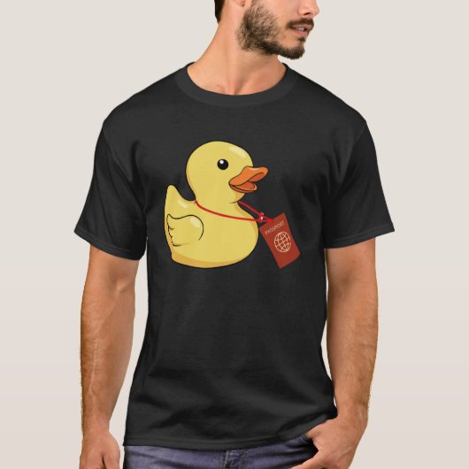 Cruising Hiding Finding Rubber Ducks Passport Scav T-shirt (Voorkant)