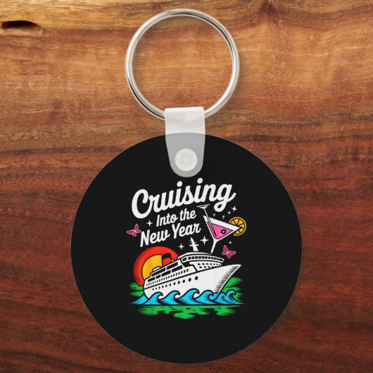 Cruising Into 2026 New Years Eve Party Matching Fa Sleutelhanger (Voorkant)