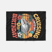 Cruising Into My 0th Birthday  Fleece Deken (Voorkant (Horizontaal))