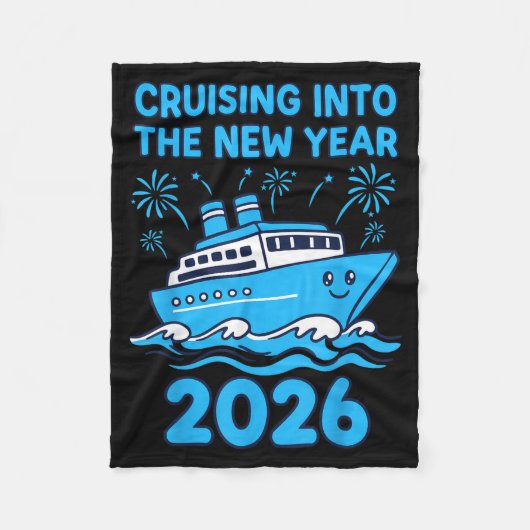 Cruising Into The New Year 2026 Celebration  Fleece Deken (Voorkant)