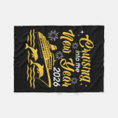 Cruising Into The New Year 2026 Happy New Year Cru Fleece Deken (Voorkant (Horizontaal))