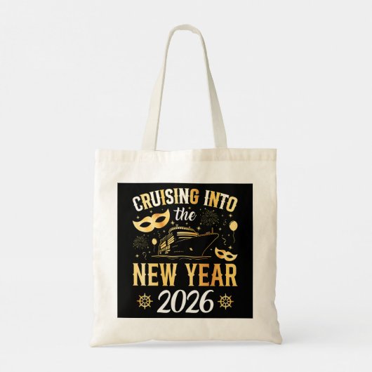 Cruising into the New Year 2026 Tote Bag (Achterkant)