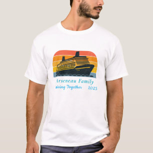 Cruising Samen Familie Vakantie Personaliseren T-shirt