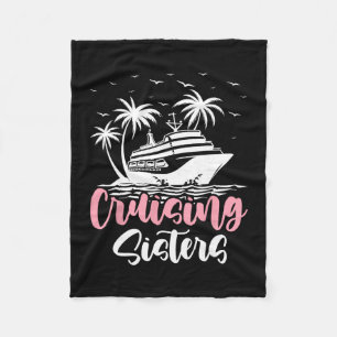 Cruising Sisters Cruise Ship Reis Zusters Fleece Deken