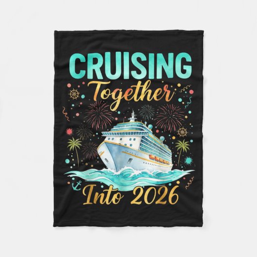 Cruising Together Into 2026 Matching Cruise Celebr Fleece Deken (Voorkant)