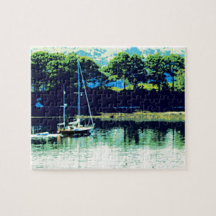 Cruising zeilboot puzzel