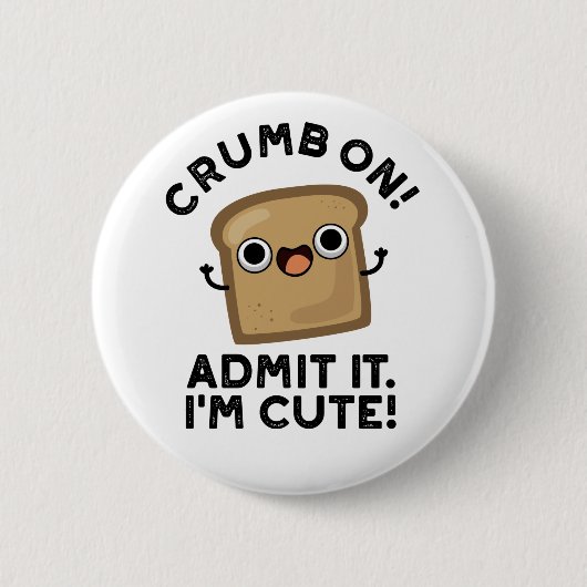 Crumb op Toestel dat ik grappig ben... Ronde Button 5,7 Cm (Voorkant)