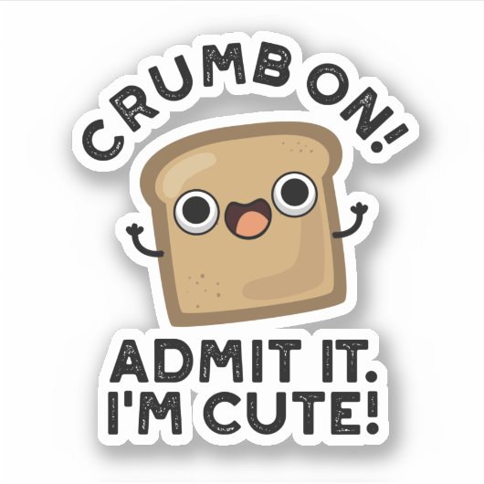 Crumb op Toestel dat ik grappig ben... Sticker (Voorkant)