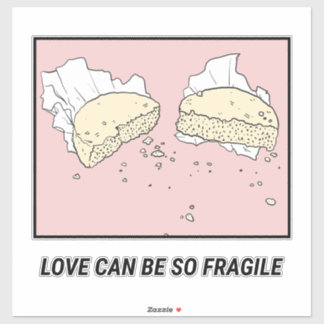 Crumbling Cookie Cafe Wall Art | Minimalist Sticker