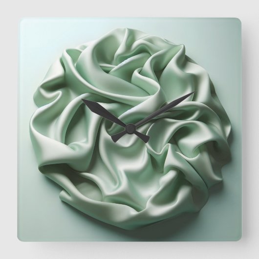 crumpled satin vierkante klok (Voorkant)