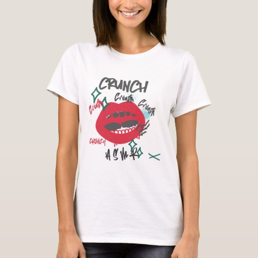 Crunch Crunch, ... ASMR Women's White T-shirt (Voorkant)