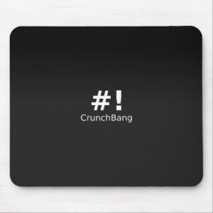 #! CrunchBang Linux Black Muismat
