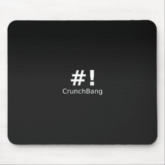 #! CrunchBang Linux Black Muismat