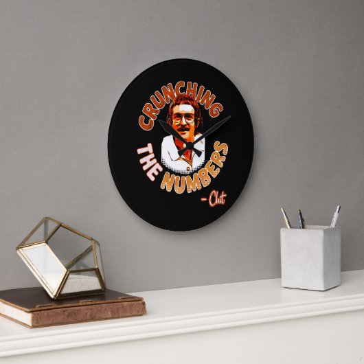 Crunchen van de getallen grote klok (Kantoor)