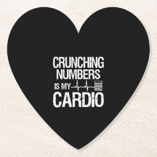 Crunching Numbers is mijn cardio Accountant & CPA. Kartonnen Onderzetters