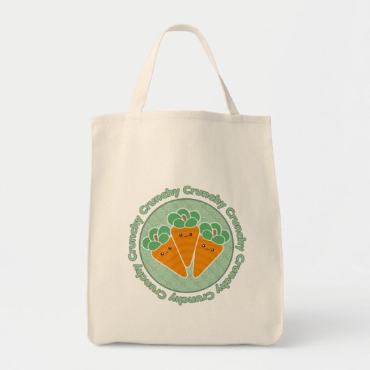 Crunchy Carrots Kawaii Tote Bag (Voorkant)