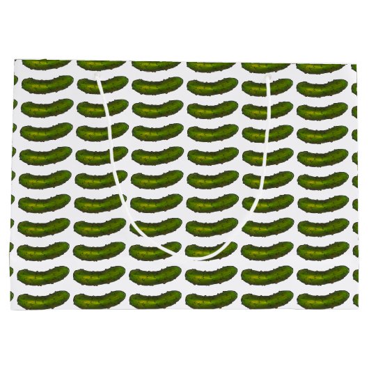 Crunchy Green Kosher Dill Pickle Sour Deli Pickles Large Cadeauzakje (Achterkant)