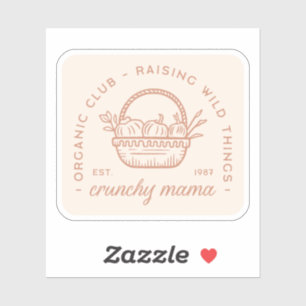 Crunchy moeder organische club homestead sahm esth sticker