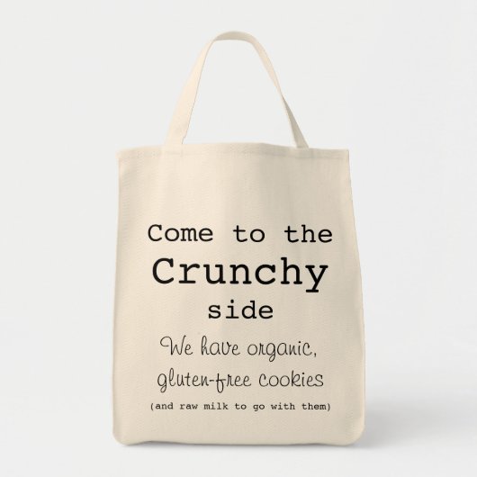 "Crunchy"-Tas Tote Bag (Voorkant)
