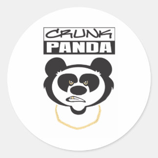 Crunk Panda Ronde Sticker
