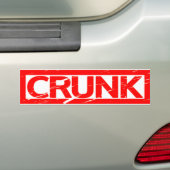 Crunk Stamp Bumpersticker (Op auto)