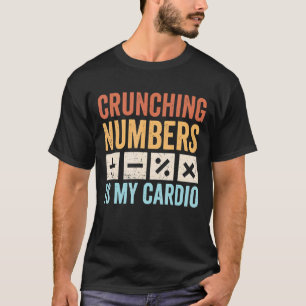 Crunning Numbers is Mijn Cardio Retro Accounting T-shirt