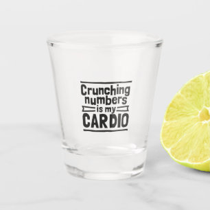 Crunning Numbers is mijn hart Shot Glas