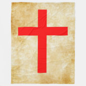 CRUSADER CROSS FLEECE DEKEN (Voorkant)