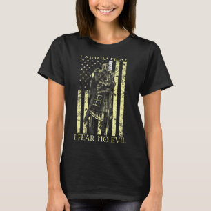 Crusader Ik sta hier en ik vrees geen boosaardige T-shirt
