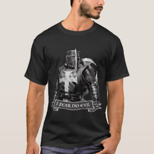 Crusader Ik vrees geen boosaardige Templar Warrior T-shirt