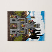 Crusader Knachten en Castle Puzzle Legpuzzel (Horizontaal)