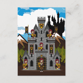 Crusader Knachten en Castle RSVP-kaart RSVP Kaartje