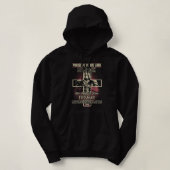 Crusader Knight Templar Warrior of God vreest dat Hoodie (Design voorkant)