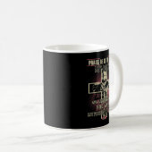 Crusader Knight Templar Warrior of God vreest dat  Koffiemok (Voorkant rechts)