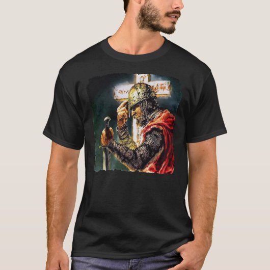 Crusader Knight Usyk Champion Classic T-Shirt (Voorkant)