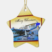 "Crusader" P51 Mustang © 2009 S.J. Keramisch Ornament (Links)