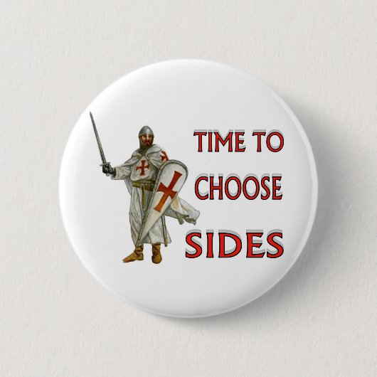 CRUSADER RONDE BUTTON 5,7 CM (Voorkant)