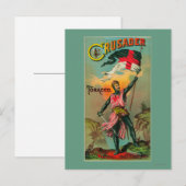 Crusader Tobacco Label Petersburg, VA Briefkaart (Voorkant / Achterkant)